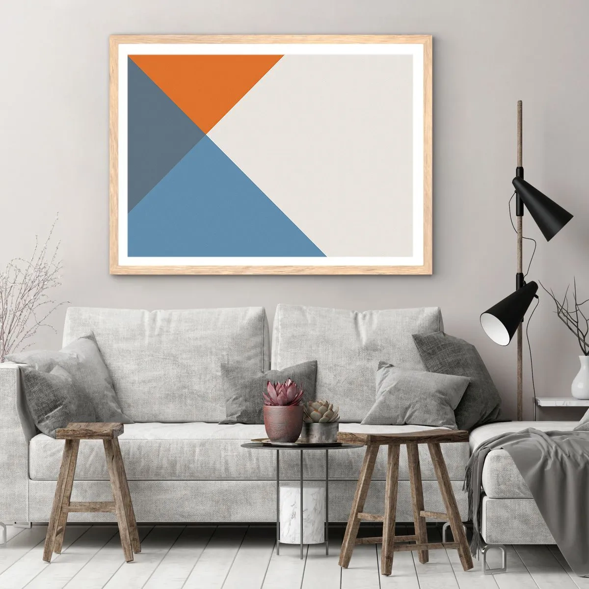 Affisch i ram av ljusek - Under vinkel… - 40x30 cm