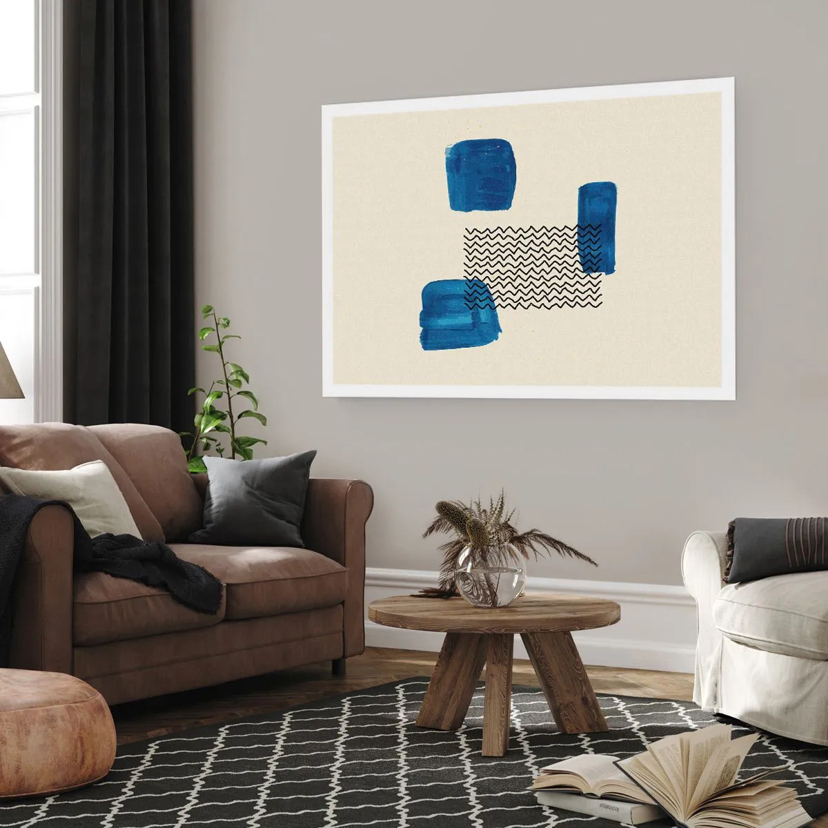 Affisch - Abstrakt kvartett - 40x30 cm