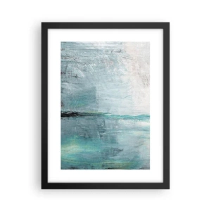 Affisch i svart ram - Horisontellt i blått - 30x40 cm