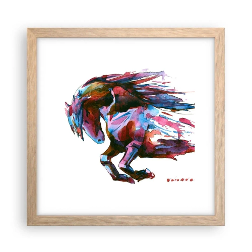 Affisch i ram av ljusek - I extas - 30x30 cm