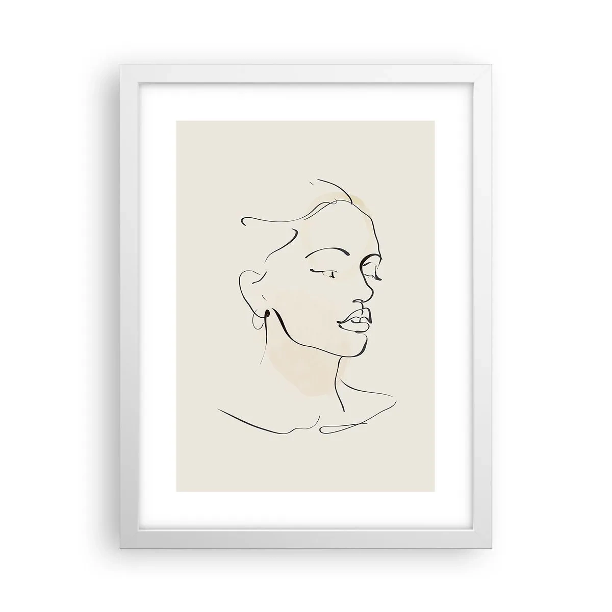 Affisch i vit ram - Säkra drag - 30x40 cm