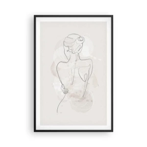 Affisch i svart ram - Som ett känsligt instrument - 61x91 cm