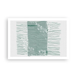 Affisch - Marin abstraktion - 91x61 cm