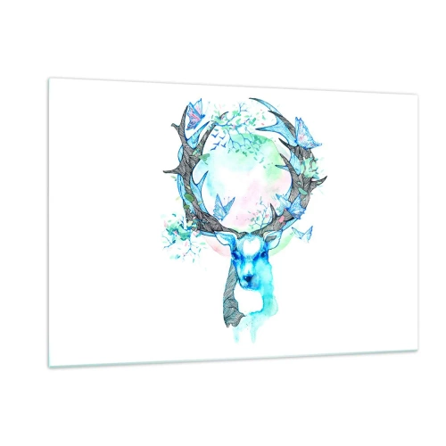 Glastavla - Bild på glas - Naturens styrka och mildhet - 120x80 cm