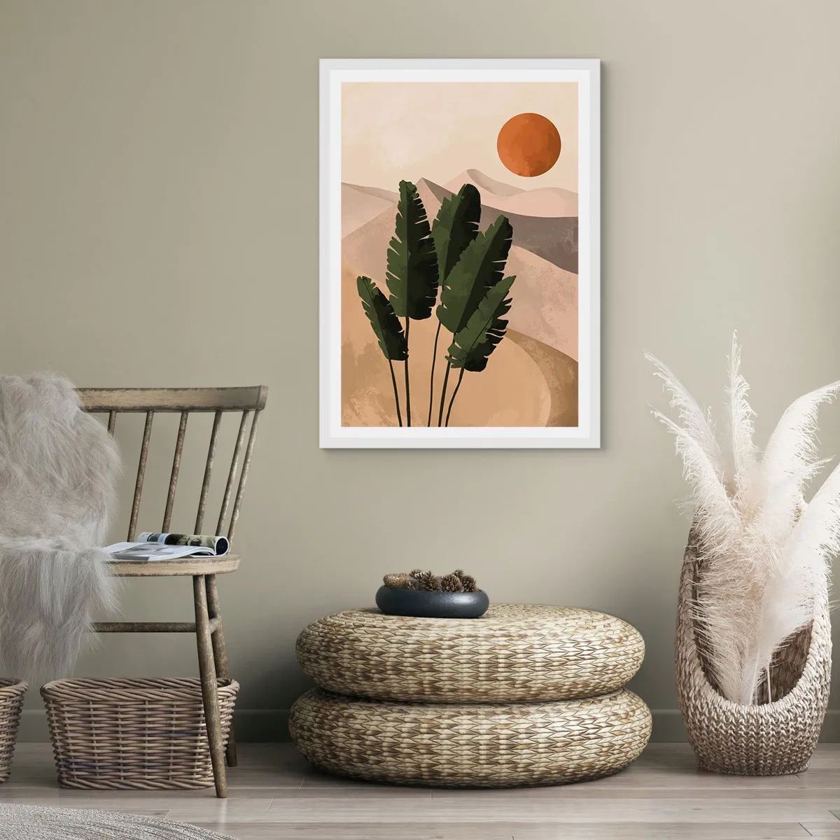 Affisch i vit ram - Livets triumf - 50x70 cm