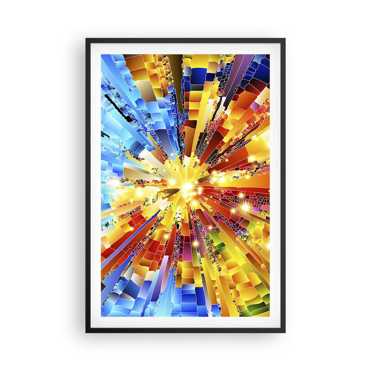 Affisch i svart ram - In medias res - 61x91 cm