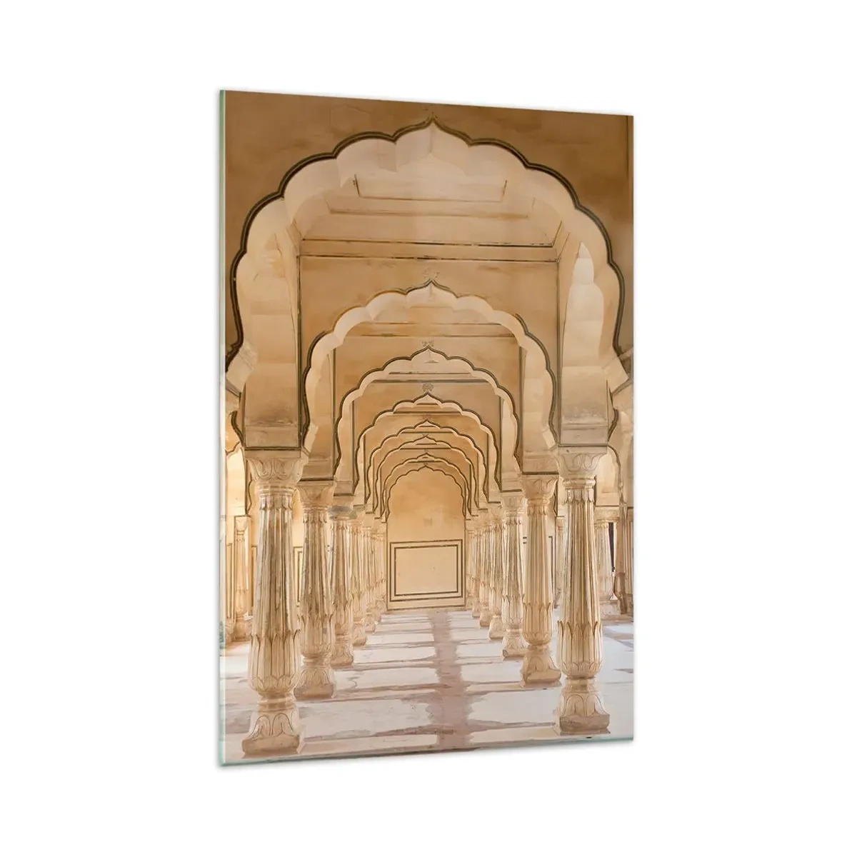 Glastavla - Bild på glas - I maharajas palats - 80x120 cm