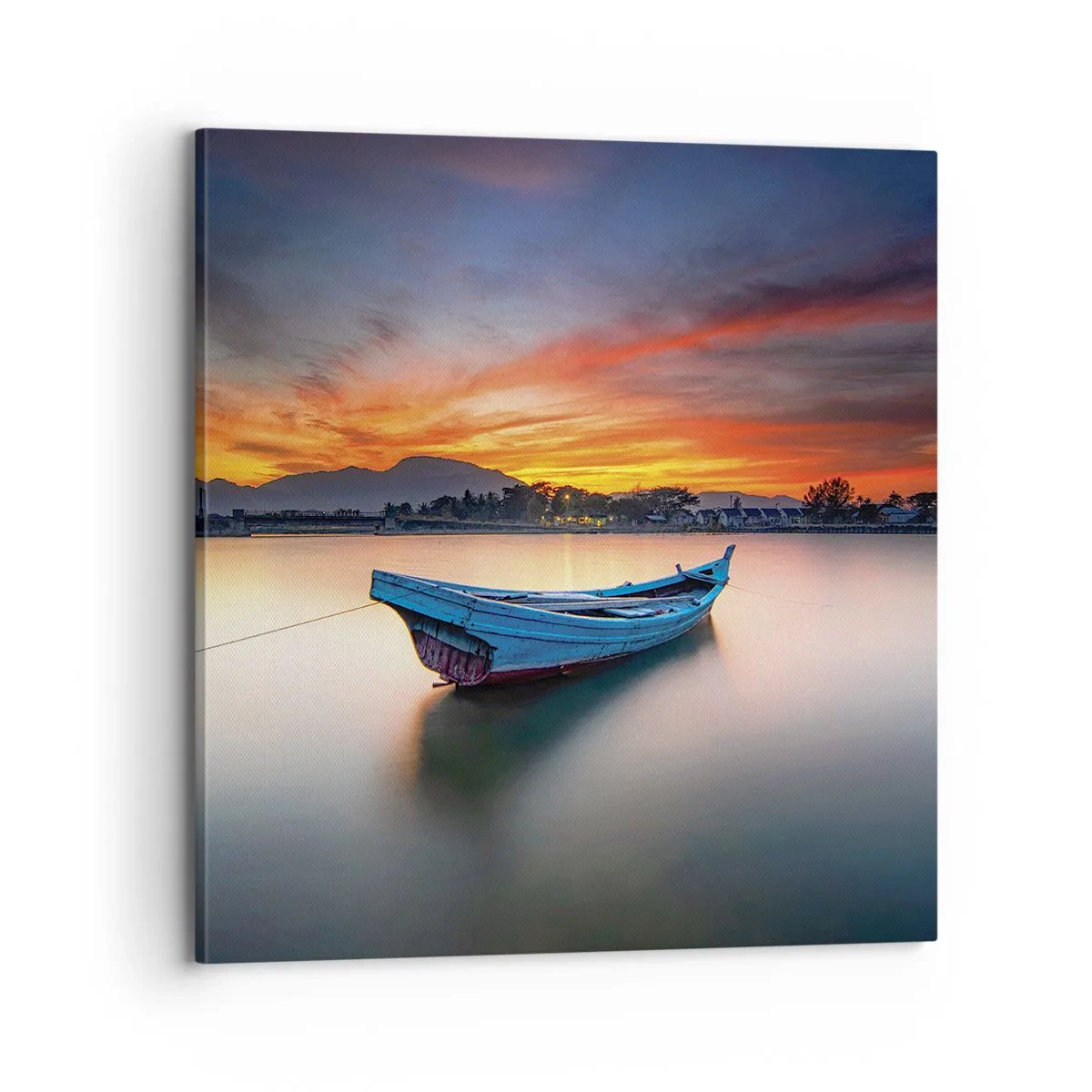Canvastavla - Bild på duk - Det kommer en god natt - 70x70 cm