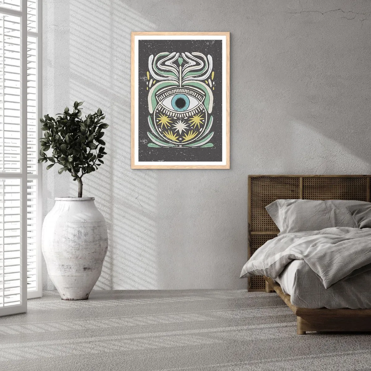 Affisch i ram av ljusek - Stamritualer - 50x70 cm