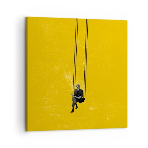 Canvastavla - Bild på duk - En dag som alla andra - 60x60 cm