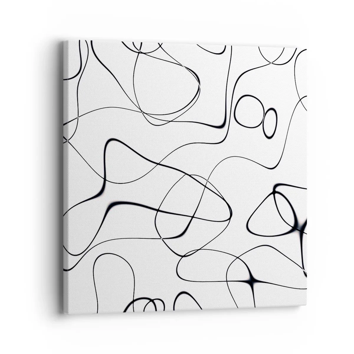 Canvastavla - Bild på duk - Livets stigar, ödets tur - 40x40 cm