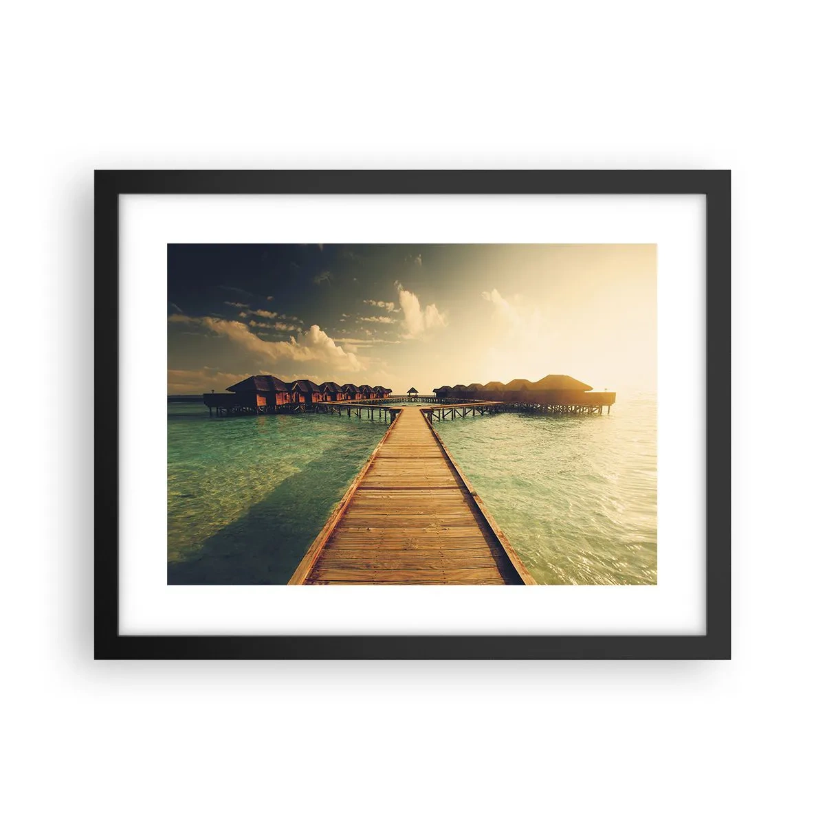 Affisch i svart ram - Varm inbjudan - 40x30 cm