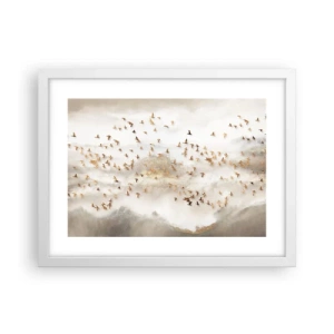 Affisch i vit ram - Det är dags... - 40x30 cm