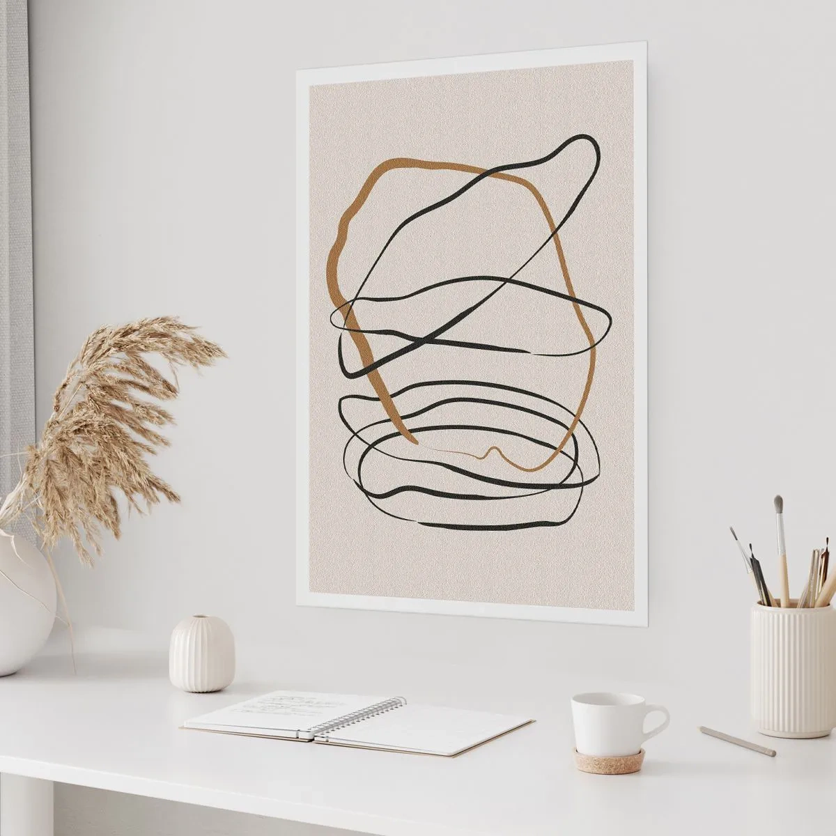 Affisch - Komposition: besittande dans - 30x40 cm