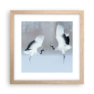 Affisch i ram av ljusek - Dansen i dimman - 30x30 cm