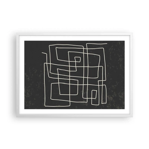 Affisch i vit ram - Inte så enkelt - 70x50 cm