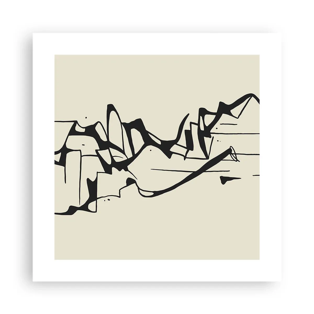 Affisch - Kanske ett landskap - 40x40 cm