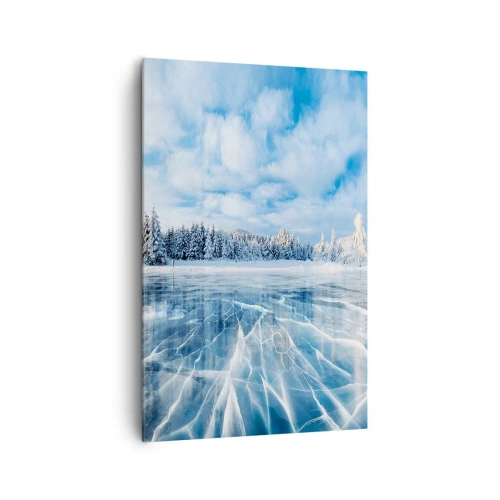 Canvastavla - Bild på duk - Bedårande och kristallisk vy - 80x120 cm
