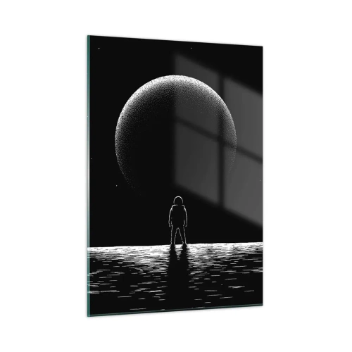 Glastavla - Bild på glas - Ansikte mot ansikte - 50x70 cm