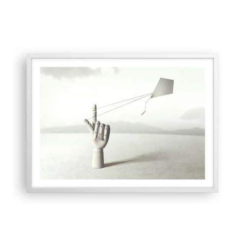 Affisch i vit ram - Test av styrka - 70x50 cm