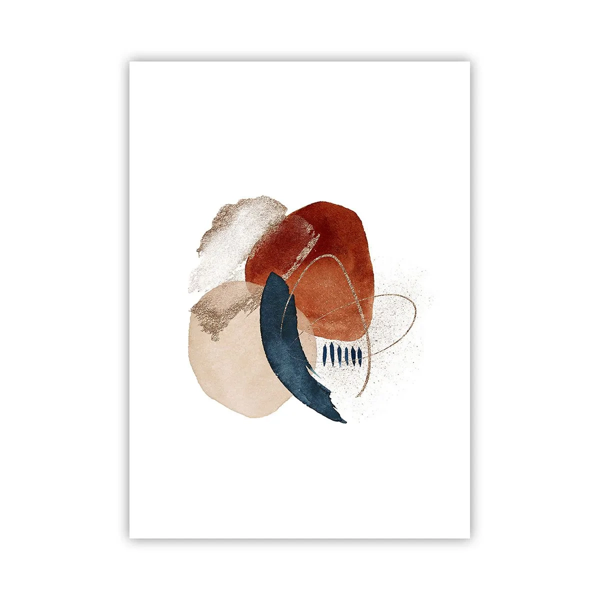 Affisch - Oval komposition - 50x70 cm