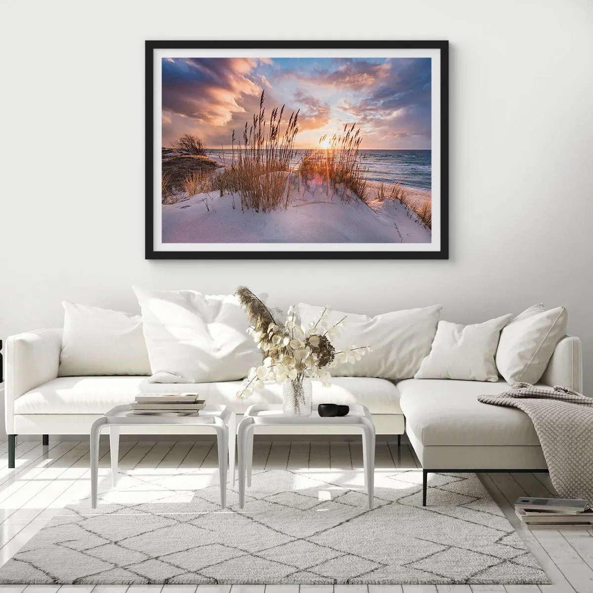Affisch i svart ram - Farväl till solen och vinden - 40x30 cm