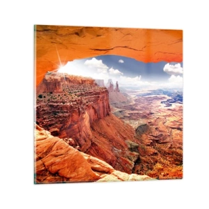 Glastavla - Bild på glas - Skapat av naturen - 30x30 cm