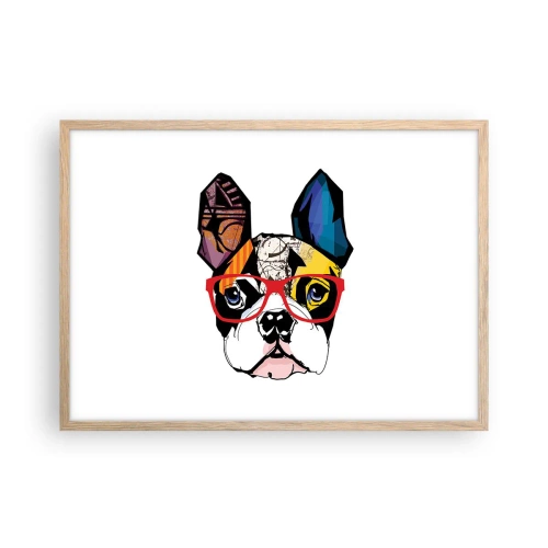 Affisch i ram av ljusek - Intellektuell - 70x50 cm