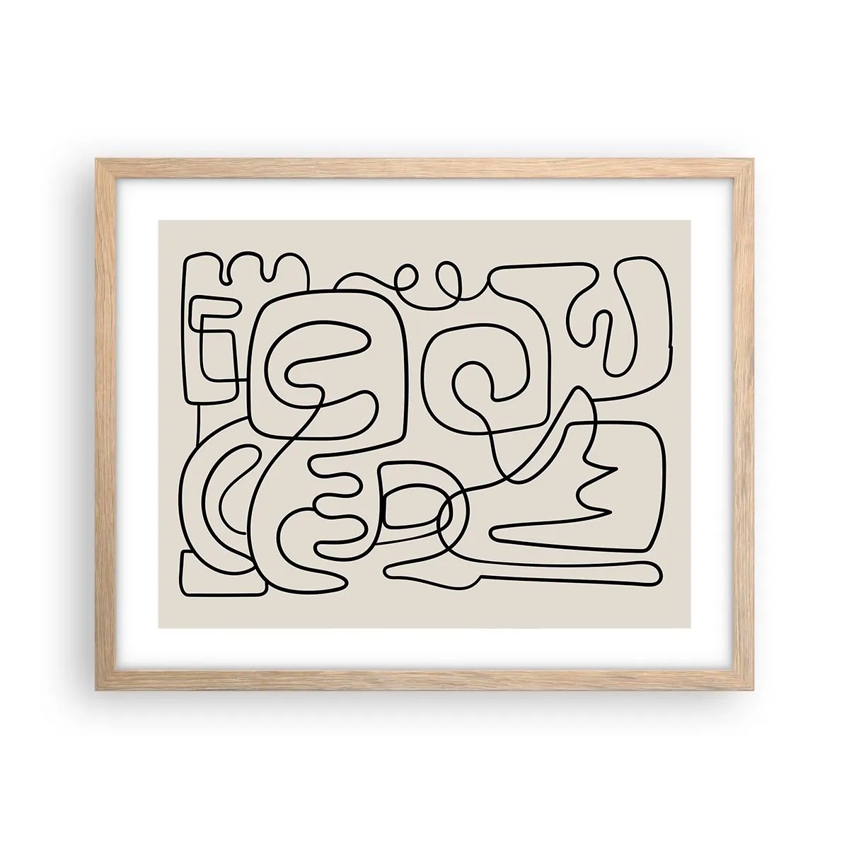 Affisch i ram av ljusek - Följ spåret - 50x40 cm