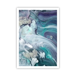 Affisch - Blåhetens strömmar - 70x100 cm