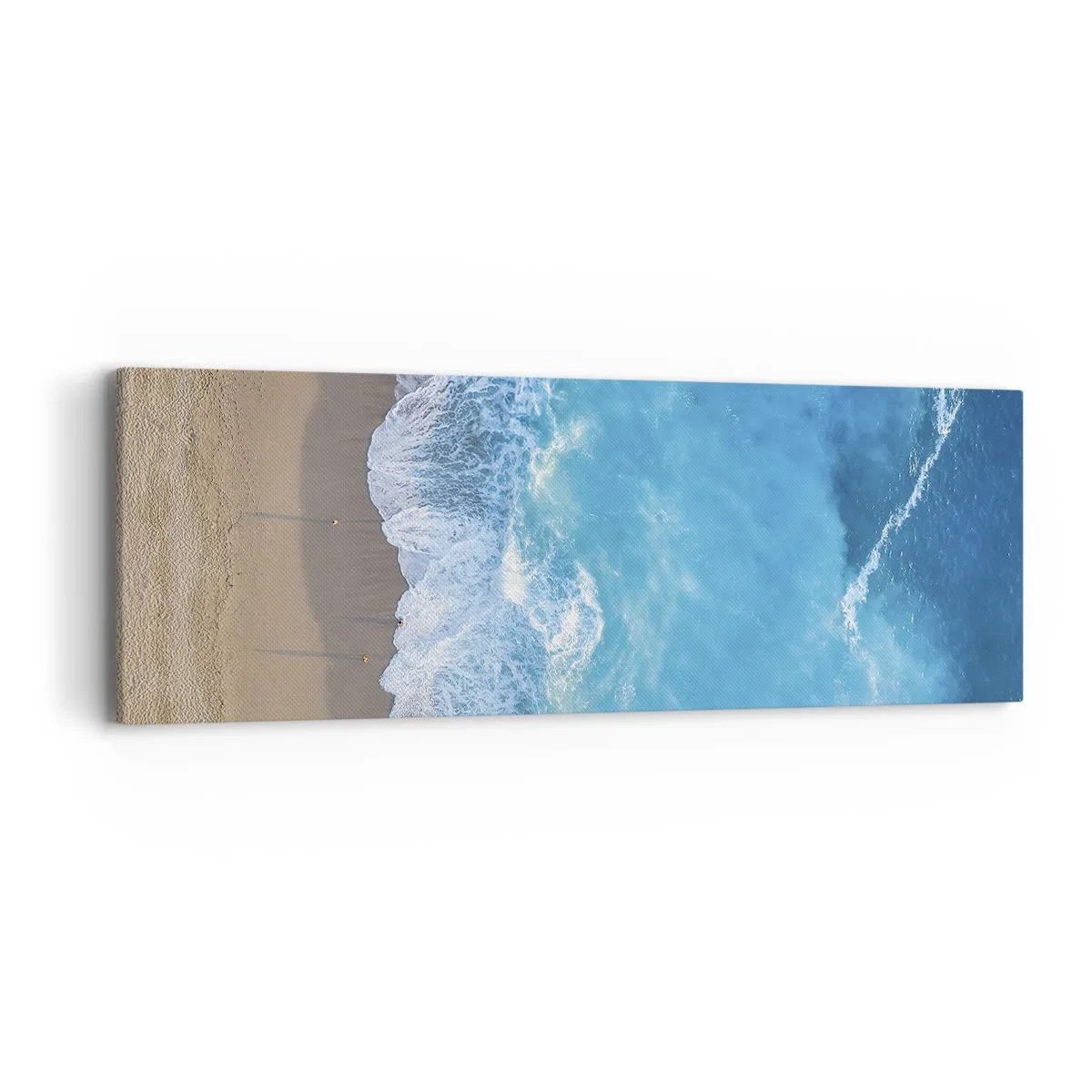 Canvastavla - Bild på duk - Blå styrka - 90x30 cm
