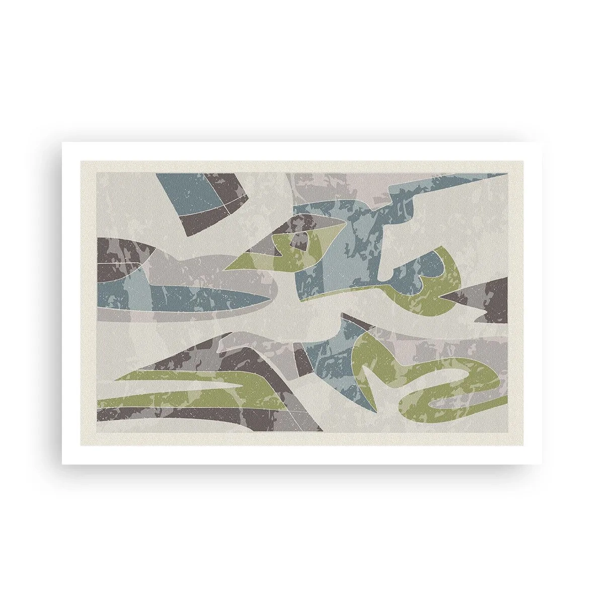 Affisch - Komposition bakom glas - 91x61 cm