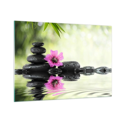 Glastavla - Bild på glas - Tid för själen - 100x70 cm