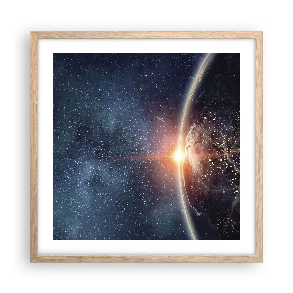 Affisch i ram av ljusek - I nytt perspektiv - 50x50 cm