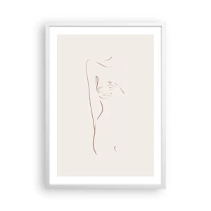 Affisch i vit ram - Begärans form - 50x70 cm