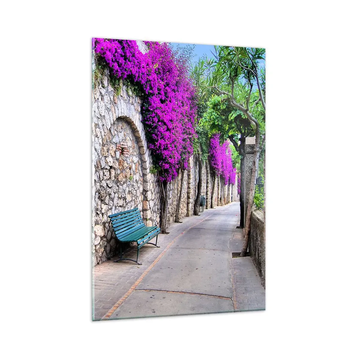 Glastavla - Bild på glas - Låt oss träffas snarast möjligt - 80x120 cm