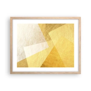 Affisch i ram av ljusek - Geometriskt väder - 50x40 cm