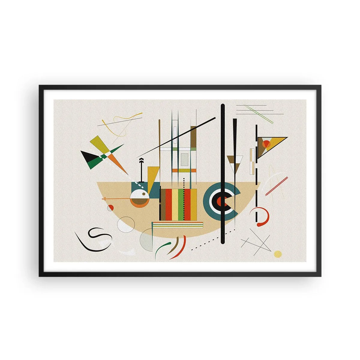 Affisch i svart ram - Så världen skrattar - 91x61 cm