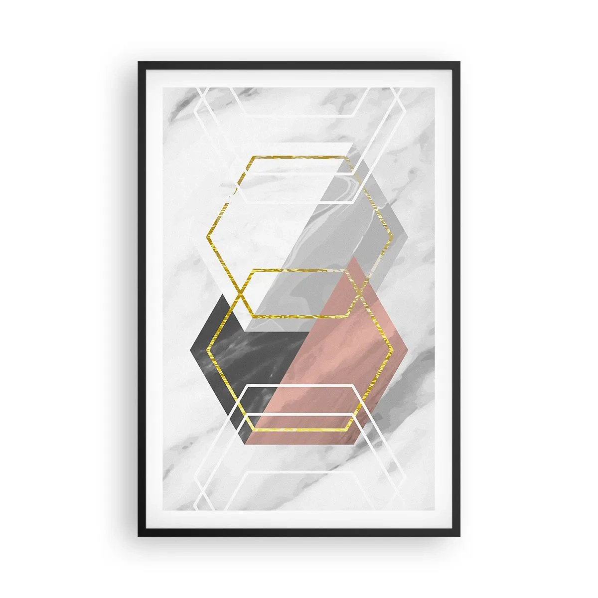 Affisch i svart ram - Kedjekomposition - 61x91 cm