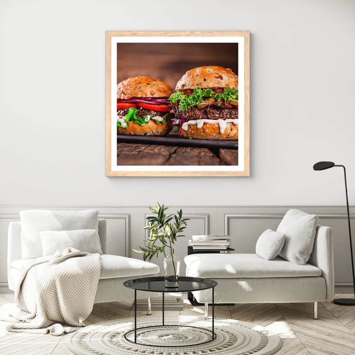 Affisch i ram av ljusek - American dream - 60x60 cm