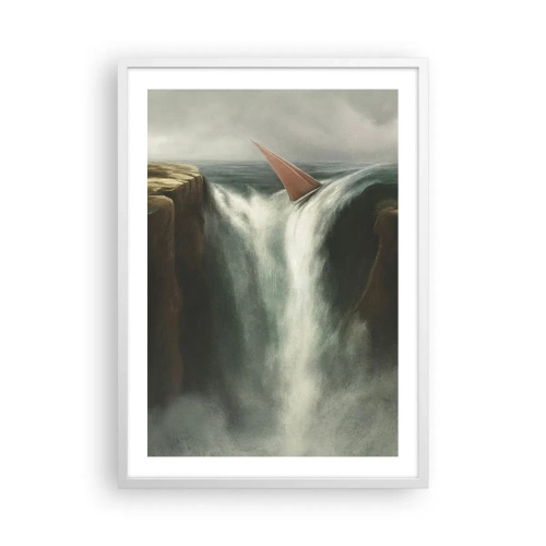 Affisch i vit ram - Livets varning - 50x70 cm