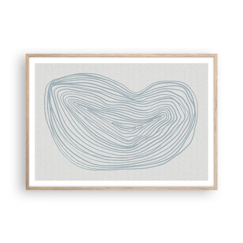 Affisch i ram av ljusek - Droppens leende - 100x70 cm