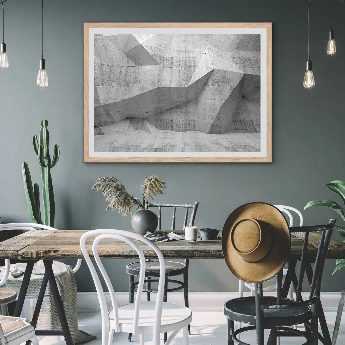 Affisch i ram av ljusek - En riktig utmaning - 91x61 cm