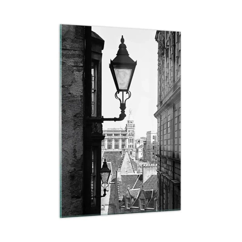 Glastavla - Bild på glas - Historia från Edinburgh - 50x70 cm