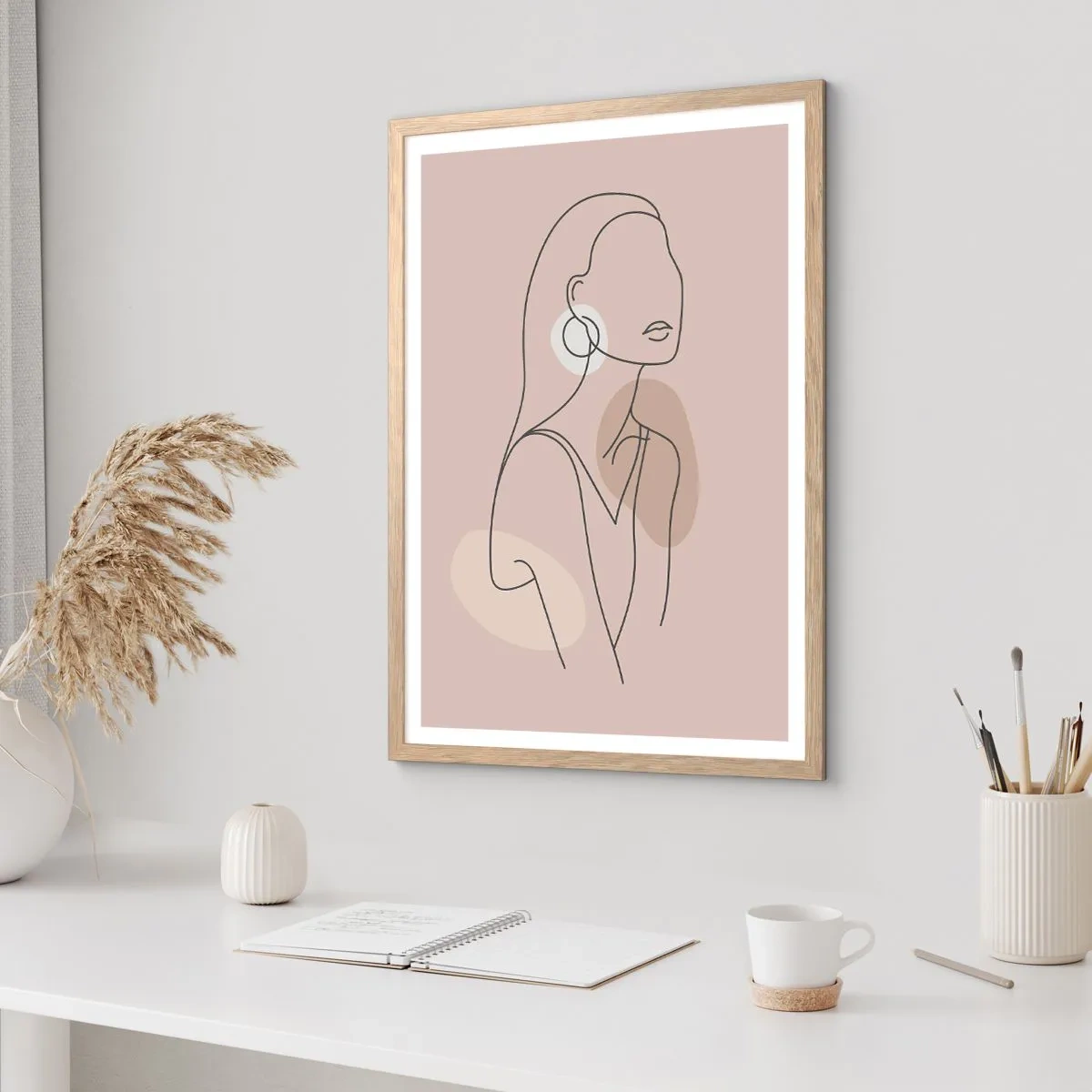 Affisch i ram av ljusek - Flickaktighetens ikon - 50x70 cm