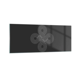 Glastavla - Bild på glas - I keltisk anda - 100x40 cm