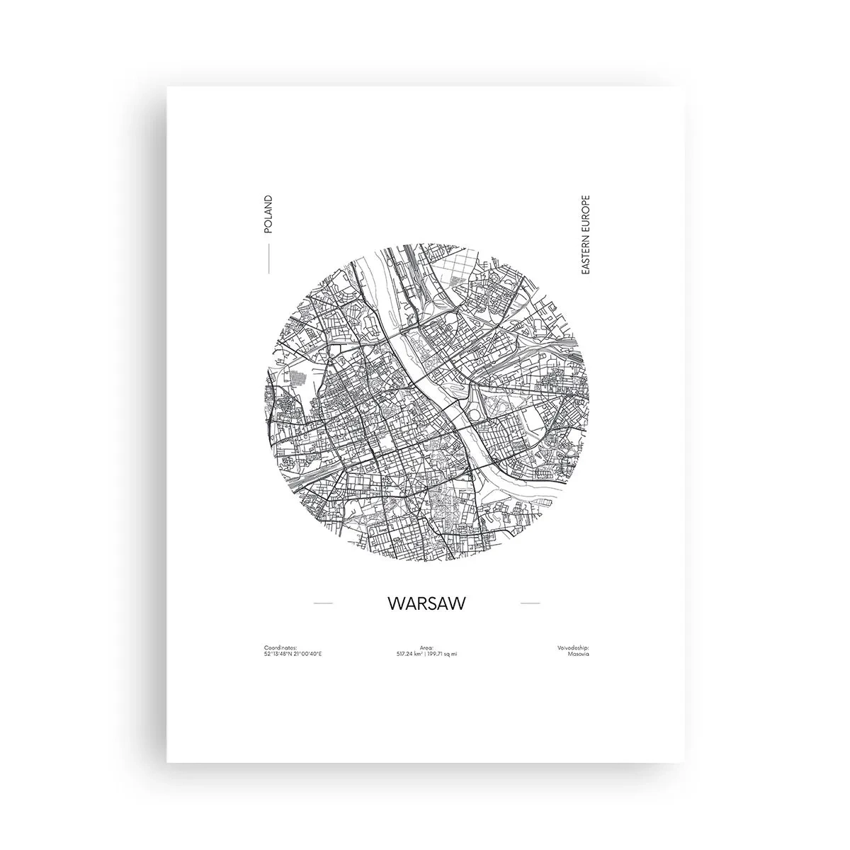 Affisch - Warszawas anatomi - 30x40 cm