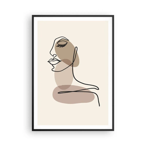 Affisch i svart ram - Lyssnar på sig själv - 70x100 cm