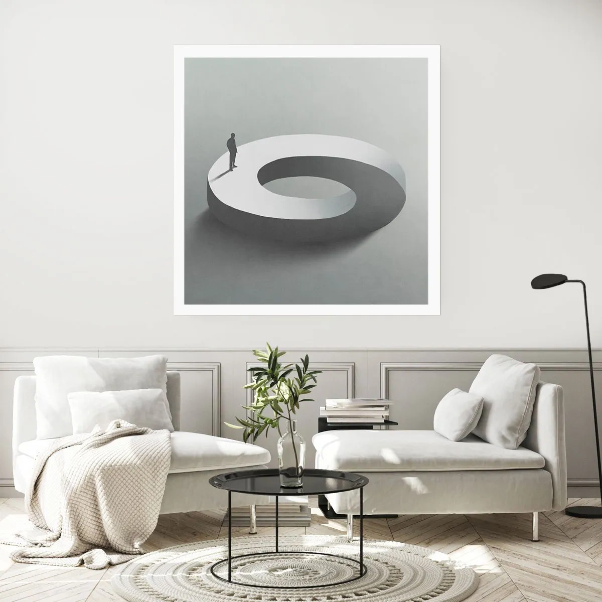 Affisch - Och försök att vara klok - 60x60 cm