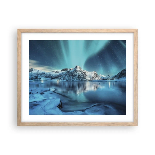 Affisch i ram av ljusek - Ljusets natt - 50x40 cm